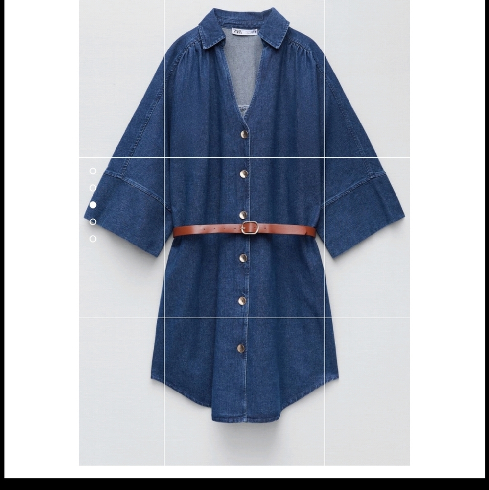 Belted Denim Dresd